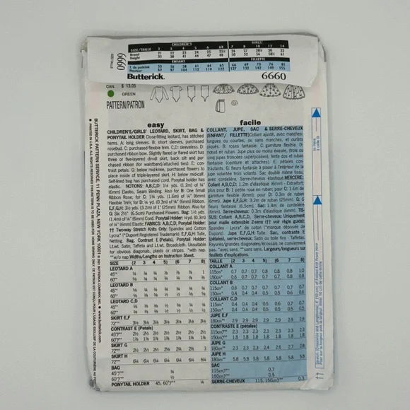 Sewing Pattern - Ballerina - Size 2,3,4,5 - Picture 2 of 4